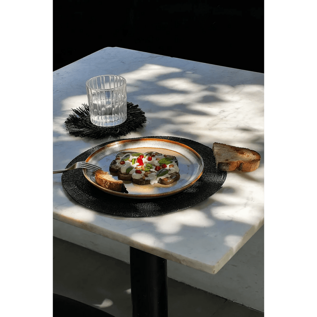 The Beaded Placemat - Black - LUXONAS HOME