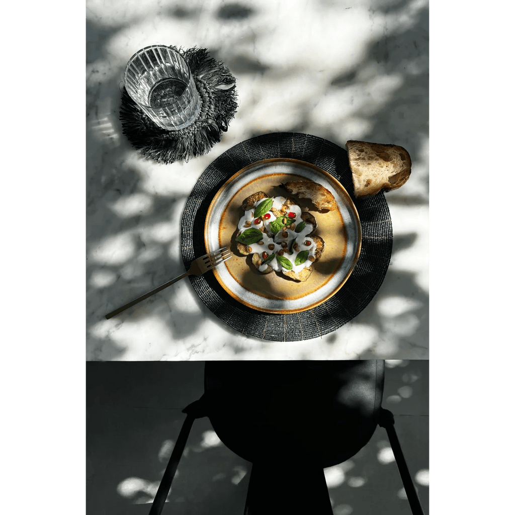 The Beaded Placemat - Black - LUXONAS HOME