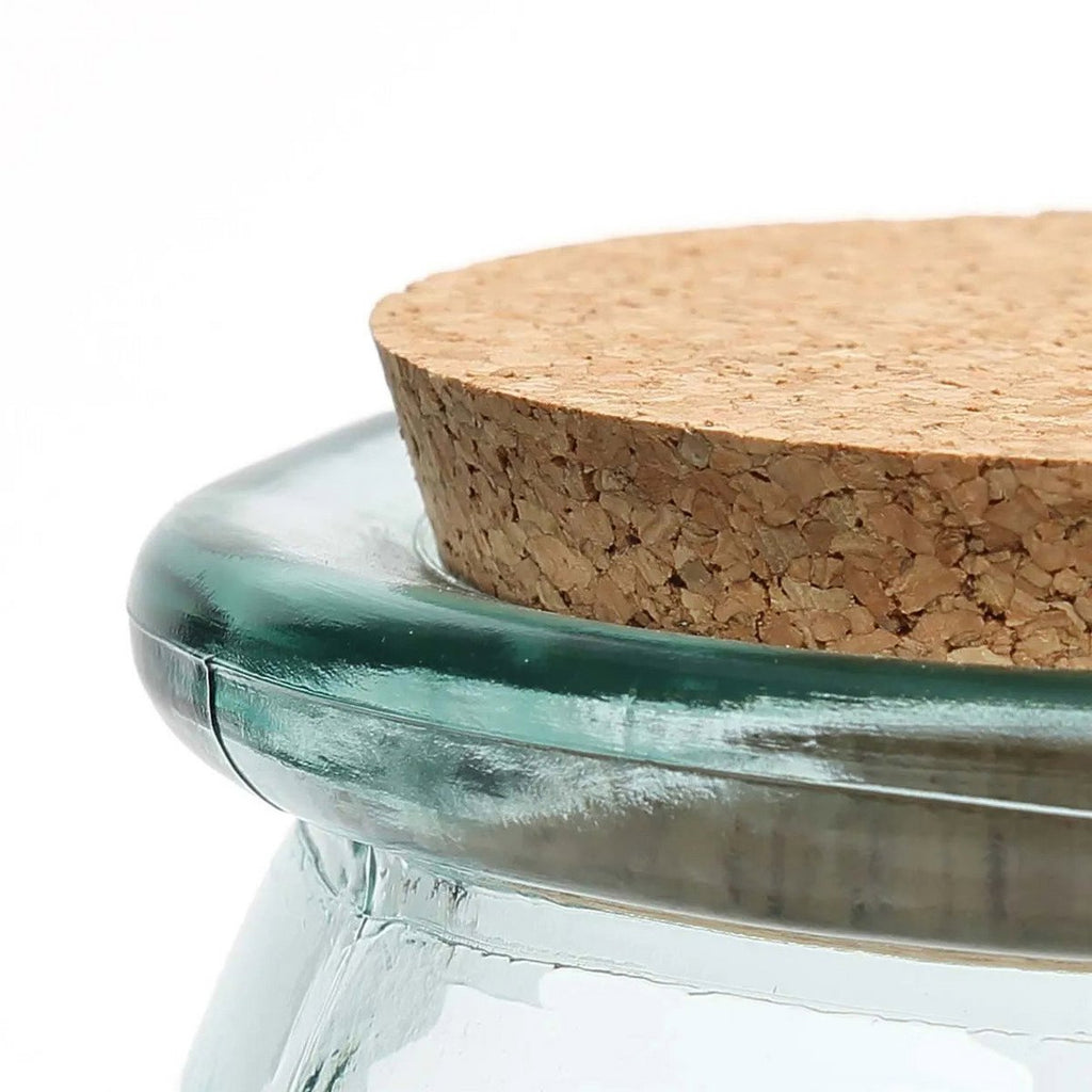 The Belly Glass Pot - Blue - L - LUXONAS HOME