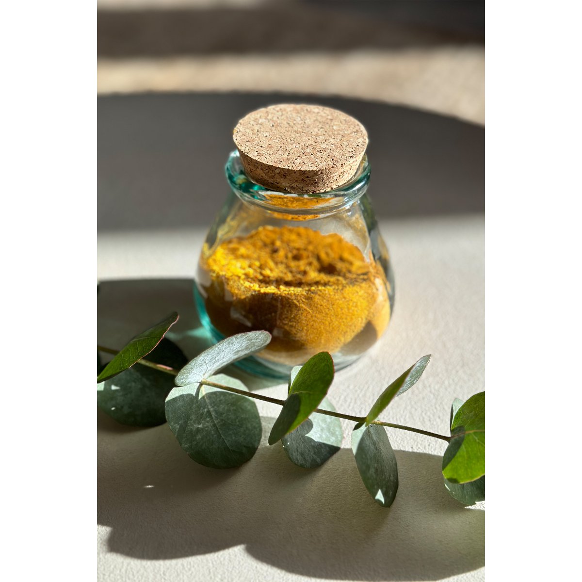 The Belly Glass Pot - Blue - L - LUXONAS HOME