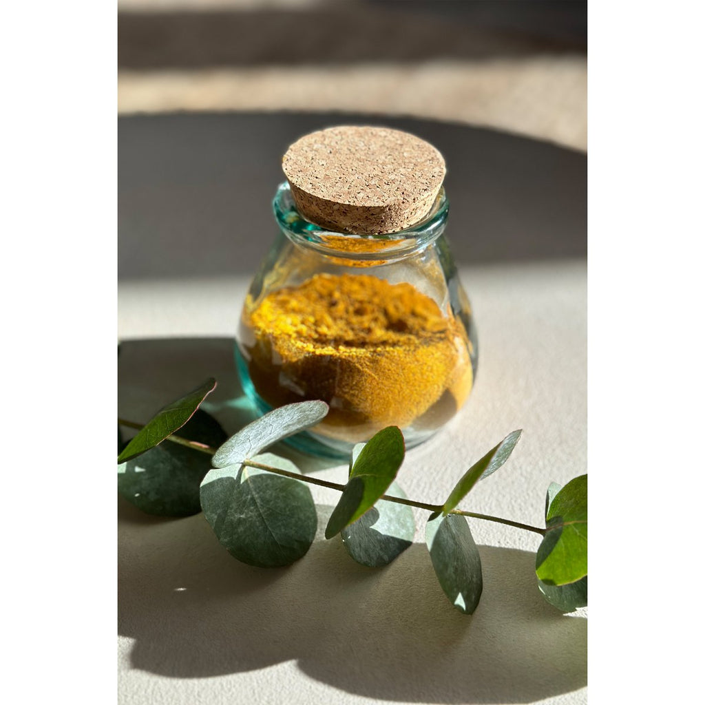 The Belly Glass Pot - Blue - S - LUXONAS HOME