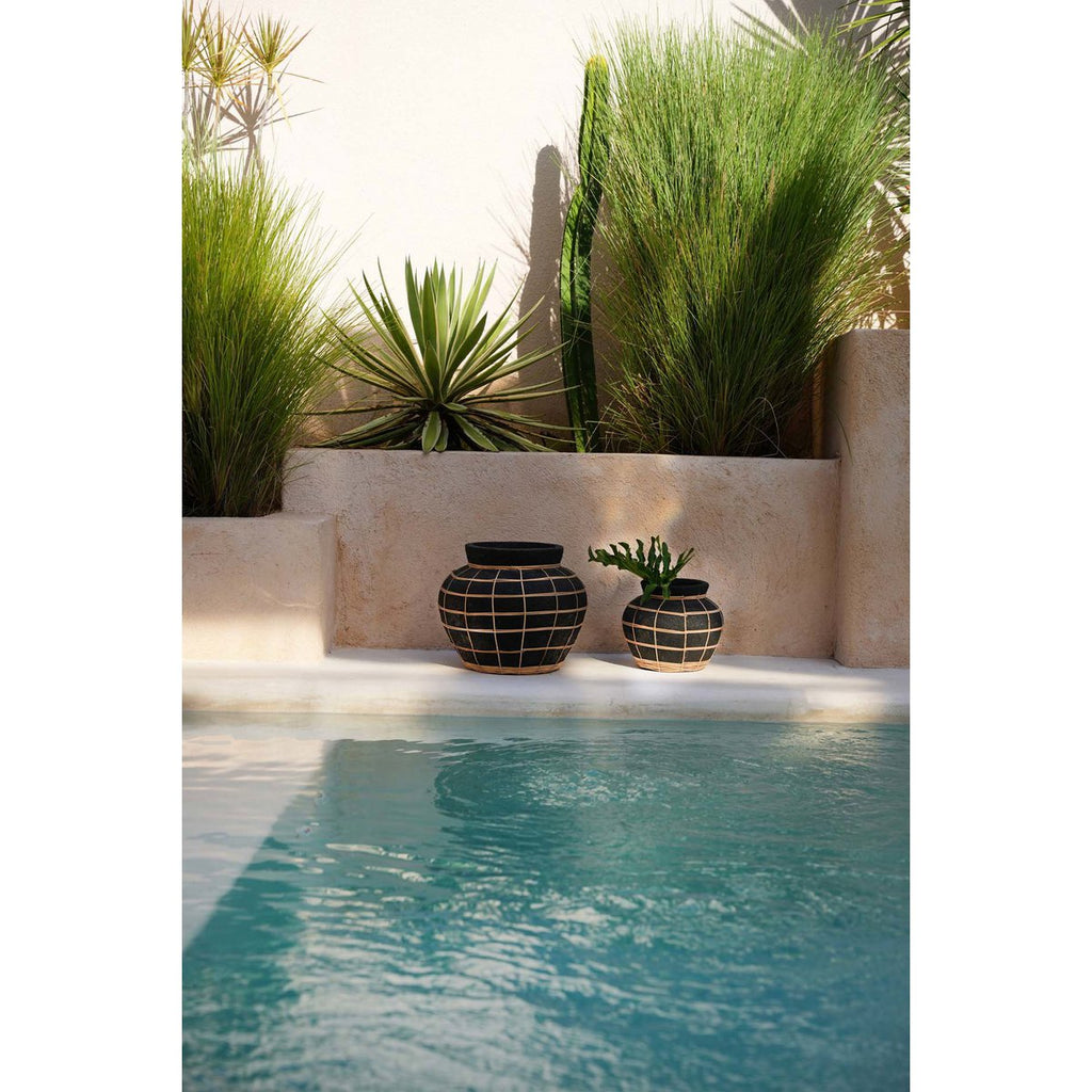 The Belly Vase - Black Natural - S - LUXONAS HOME