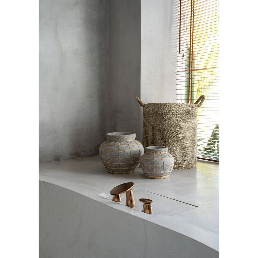 The Belly Vase - Concrete Natural - S - LUXONAS HOME