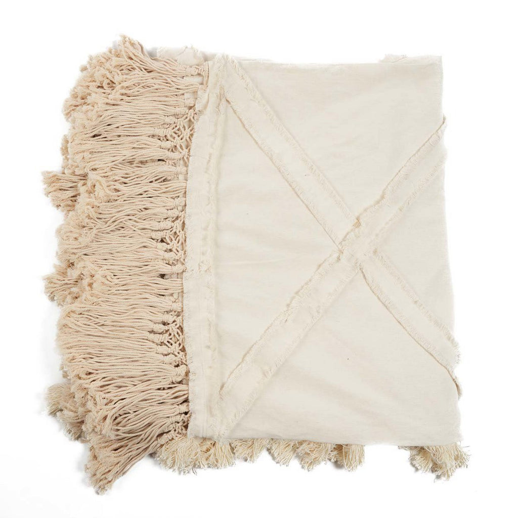 The Berber Bed Throw - Natural - LUXONAS HOME