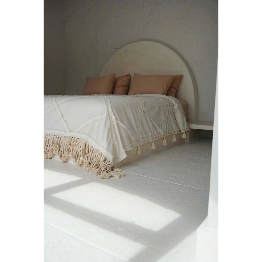 The Berber Bed Throw - Natural - LUXONAS HOME