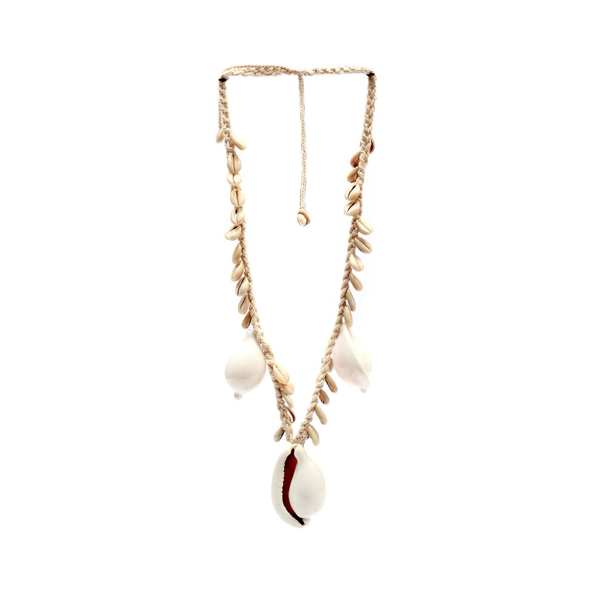 The Big White Cowrie Shell Necklace - LUXONAS HOME