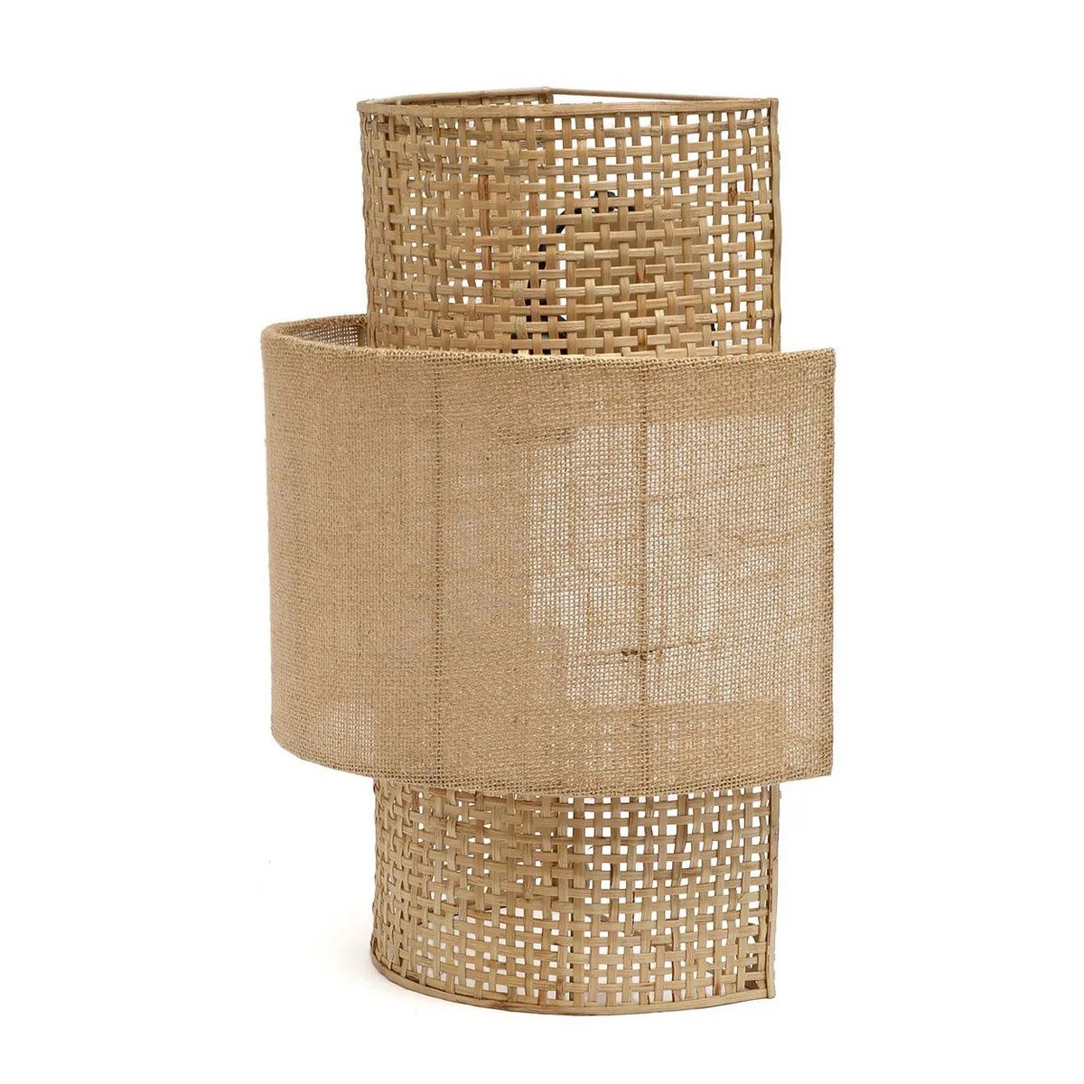 The Bolly Jute Wall Lamp - Natural - M - LUXONAS HOME