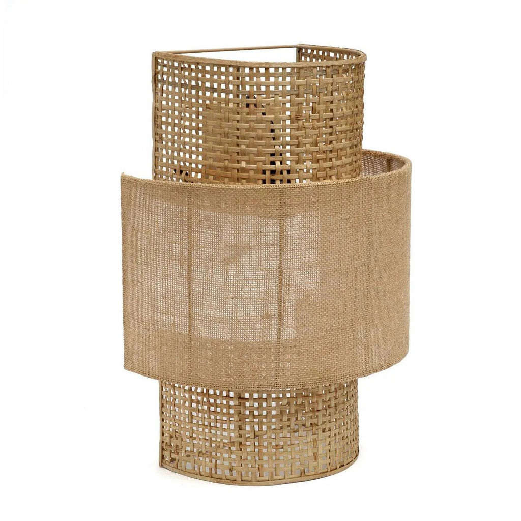 The Bolly Jute Wall Lamp - Natural - M - LUXONAS HOME