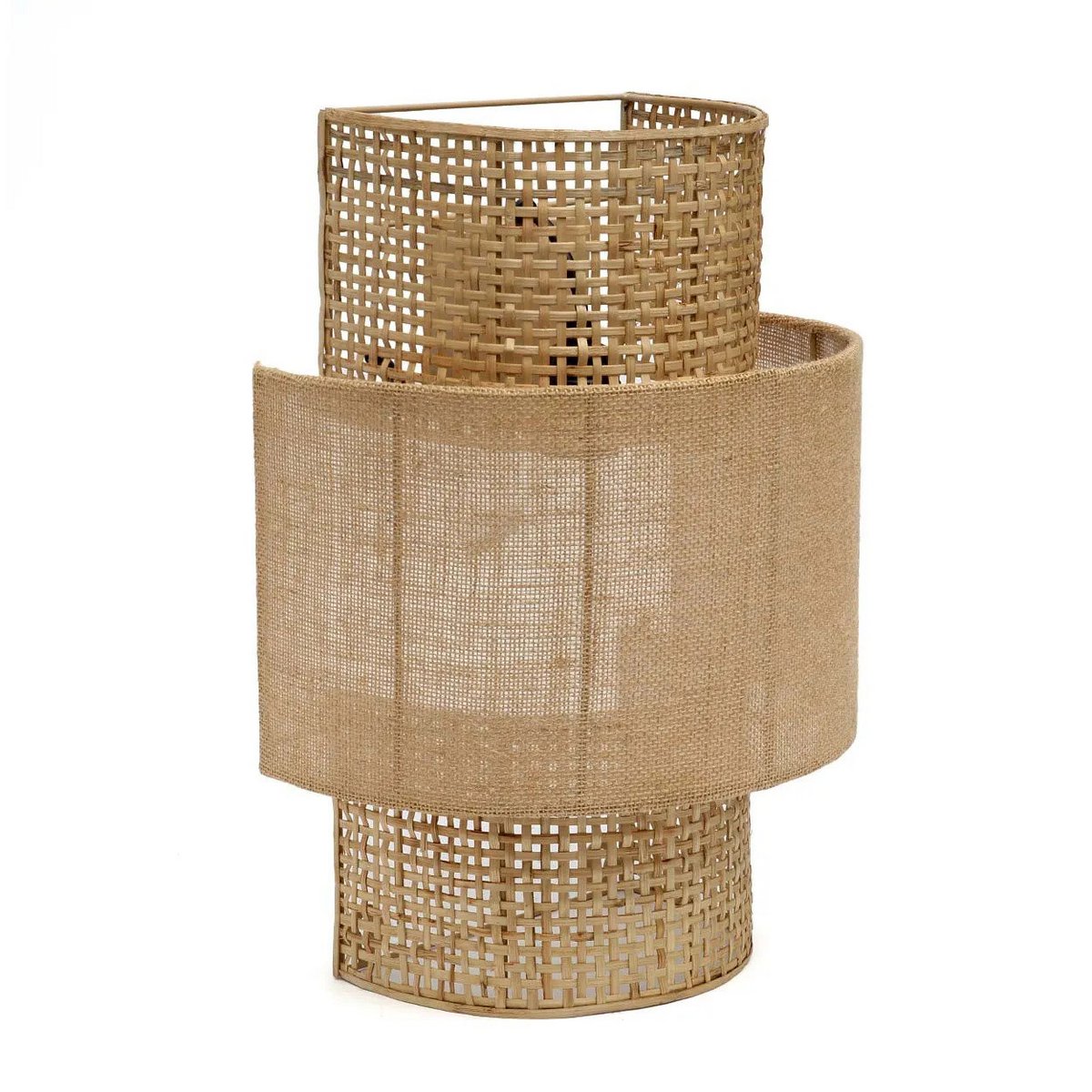 The Bolly Jute Wall Lamp - Natural - M - LUXONAS HOME