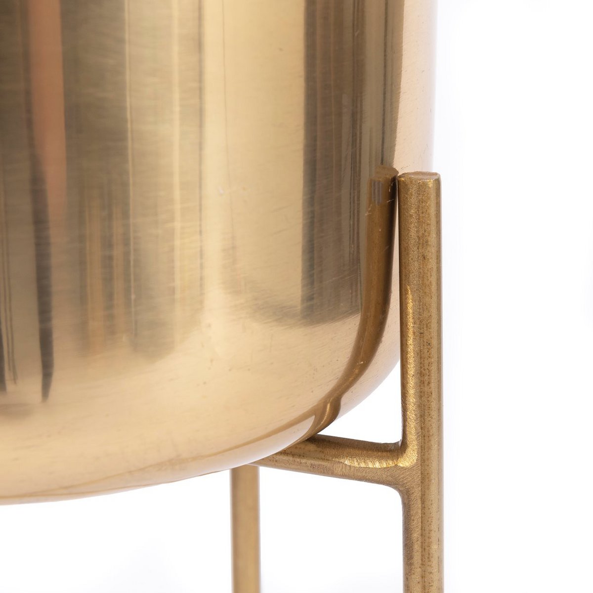 The Brass Planter on Stand - Brass - M - LUXONAS HOME