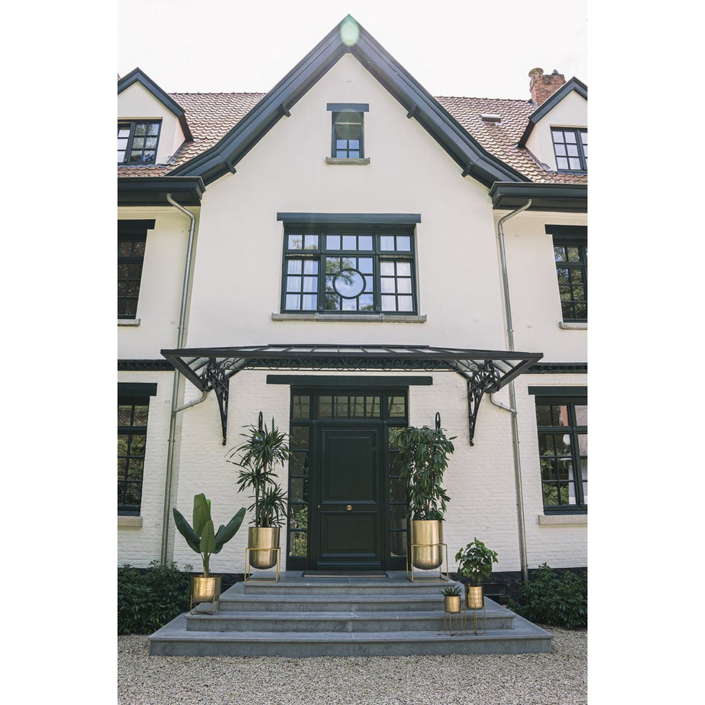 The Brass Planter on Stand - Brass - XL - LUXONAS HOME