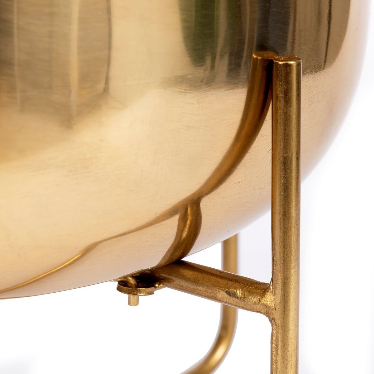 The Brass Planter on Stand - Brass - XL - LUXONAS HOME