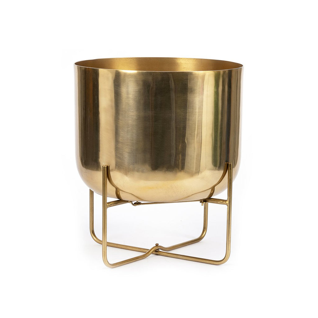 The Brass Planter on Stand - Brass - XL - LUXONAS HOME