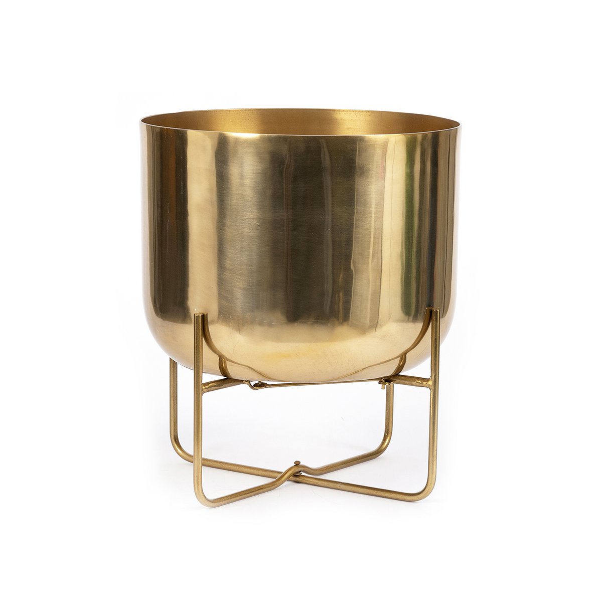 The Brass Planter on Stand - Brass - XL - LUXONAS HOME