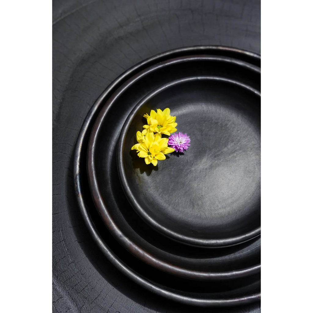 The Burned Classic Plate - Black - M - LUXONAS HOME