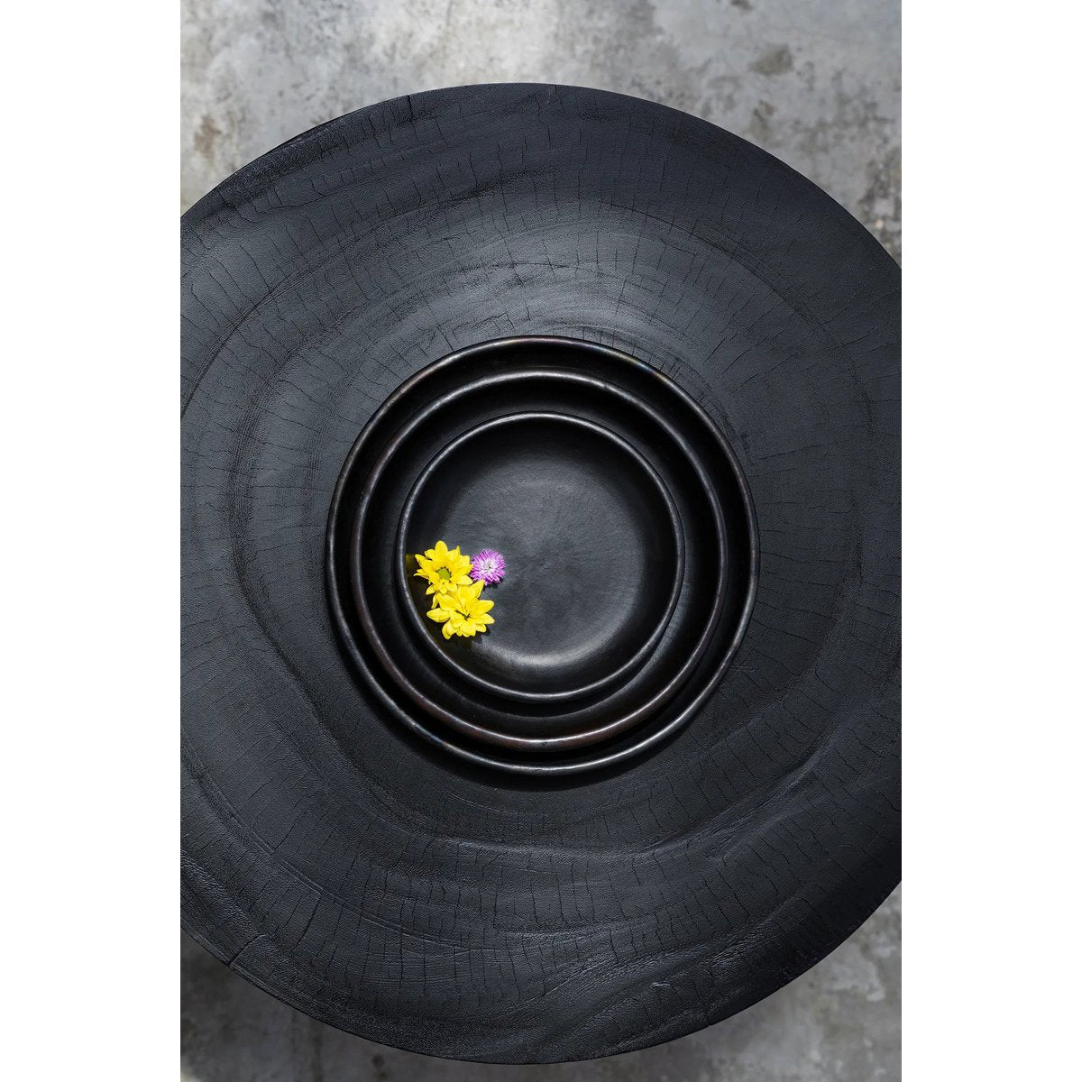 The Burned Classic Plate - Black - M - LUXONAS HOME