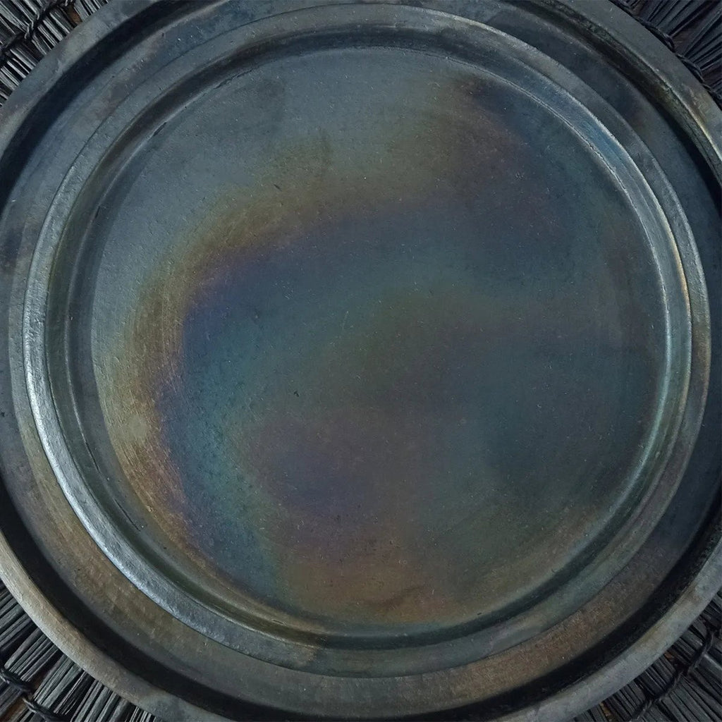 The Burned Plate - Black - L - LUXONAS HOME