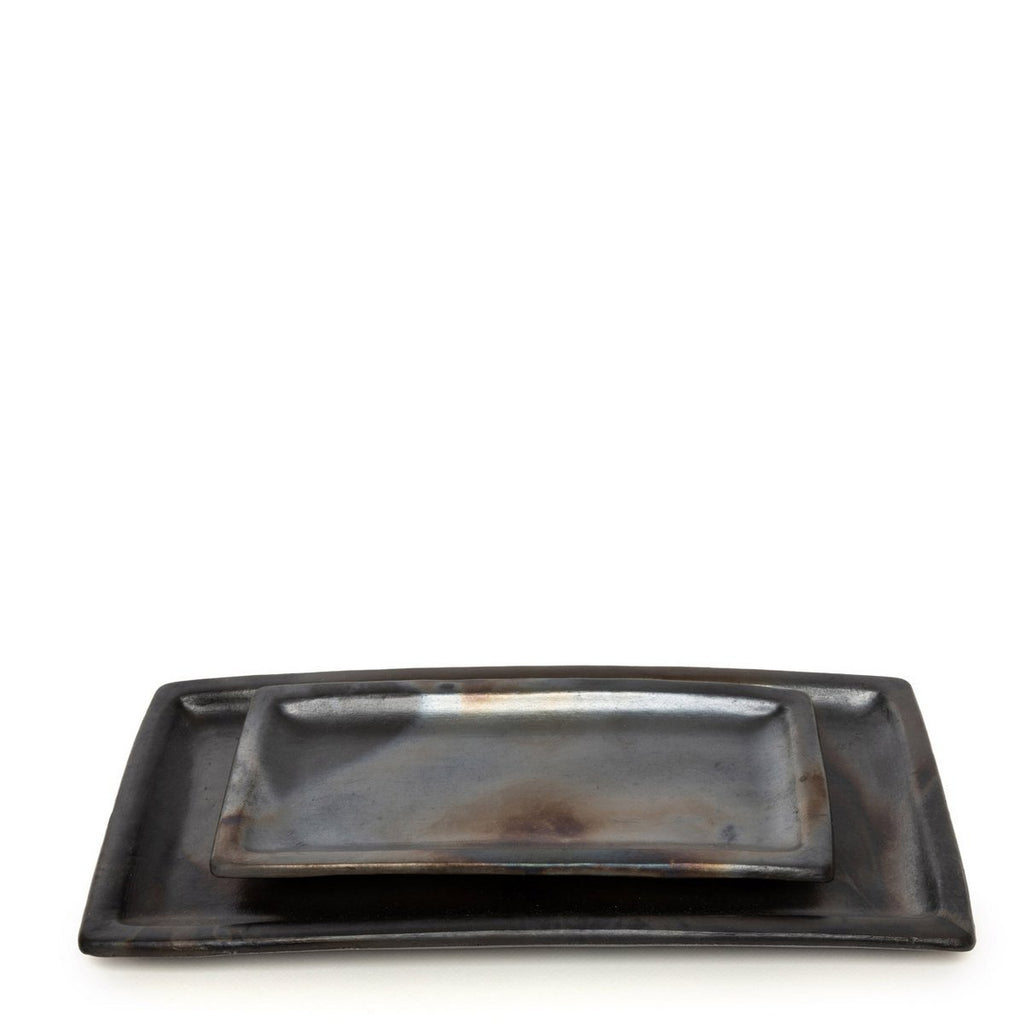 The Burned Sushi Plate - Black - L - LUXONAS HOME