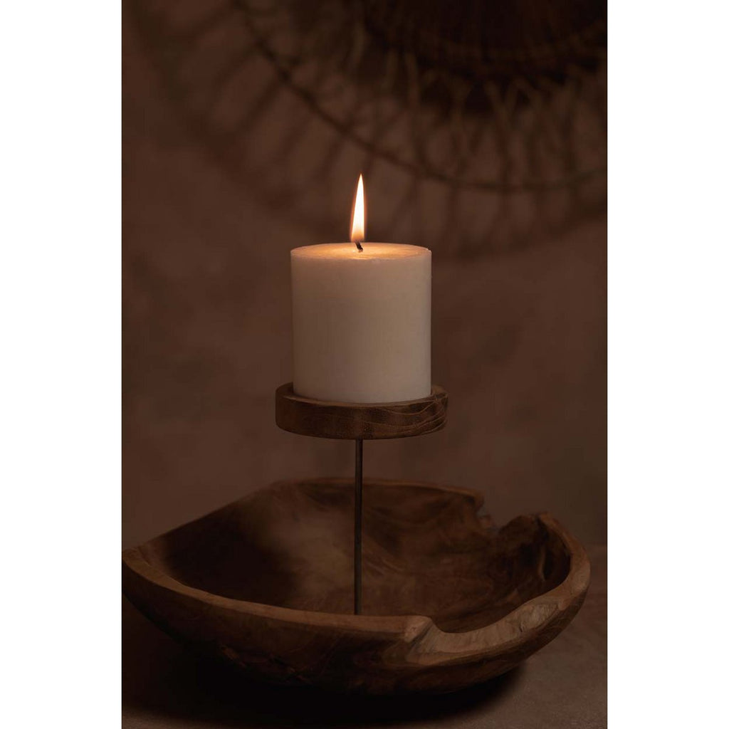 The Candle Plate - Natural - LUXONAS HOME