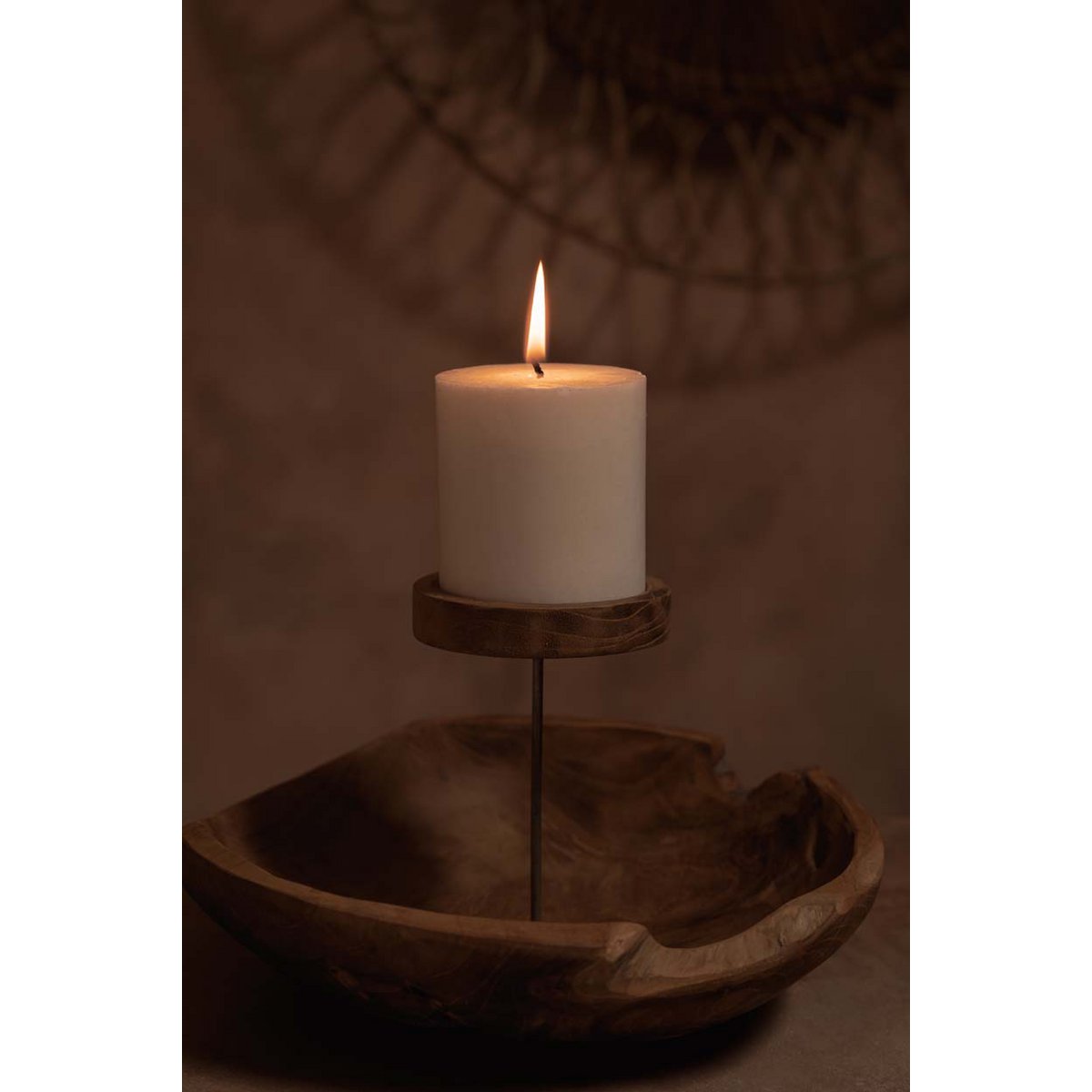 The Candle Plate - Natural - LUXONAS HOME