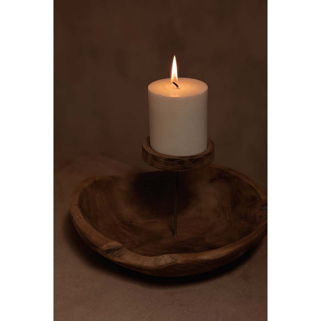 The Candle Plate - Natural - LUXONAS HOME