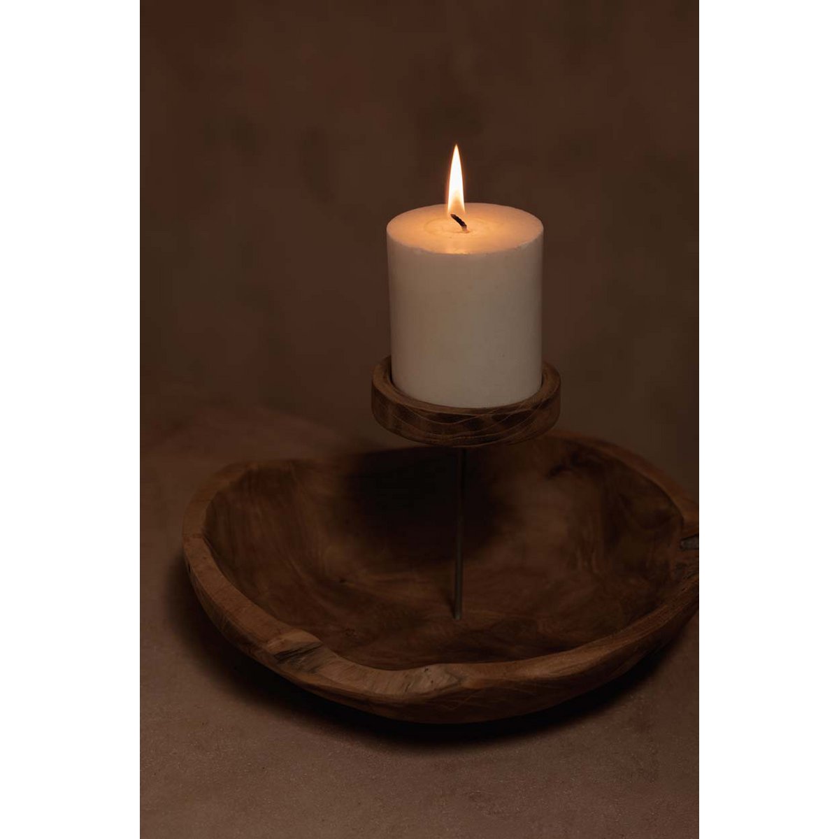 The Candle Plate - Natural - LUXONAS HOME
