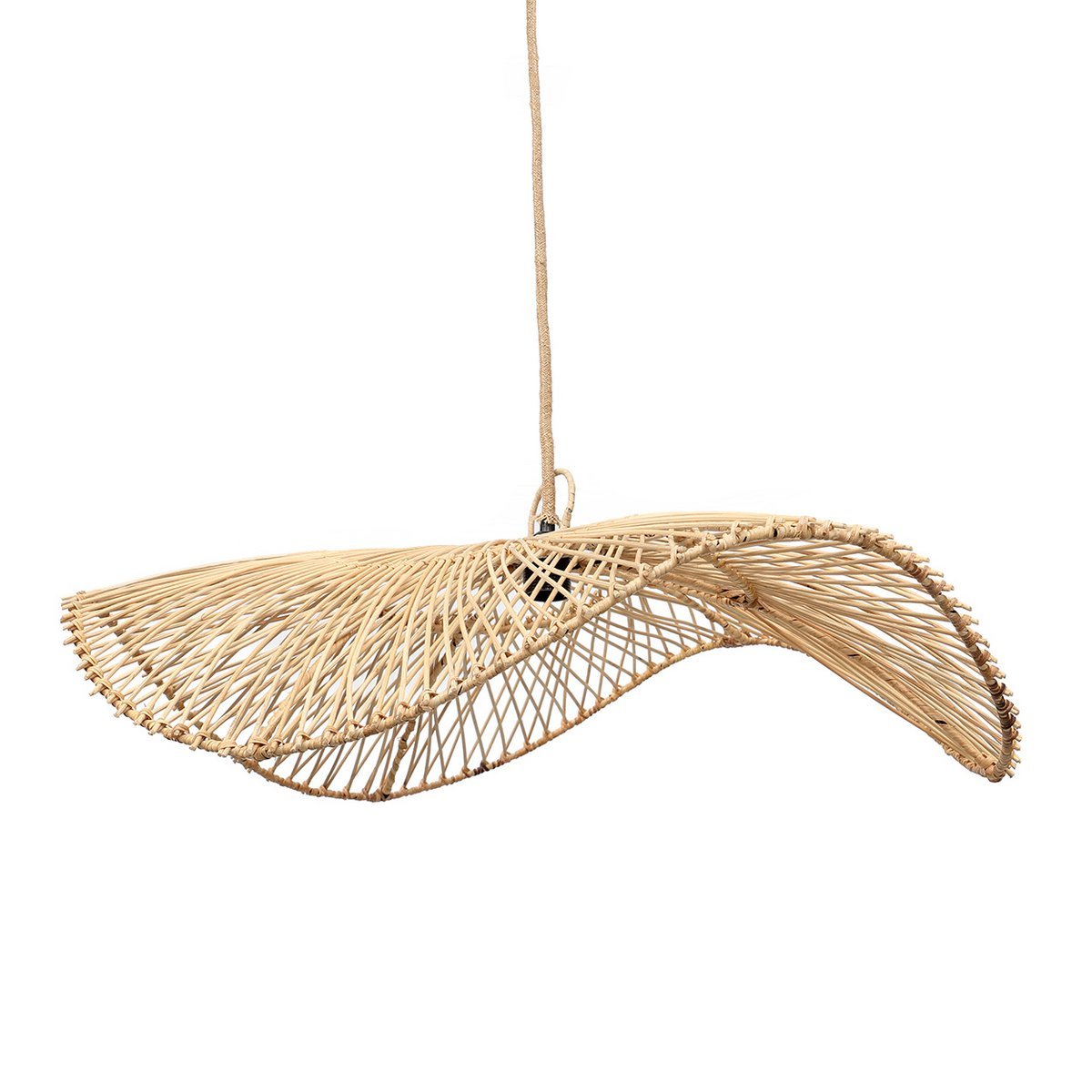 The Chapeau Pendant - Natural - L - LUXONAS HOME