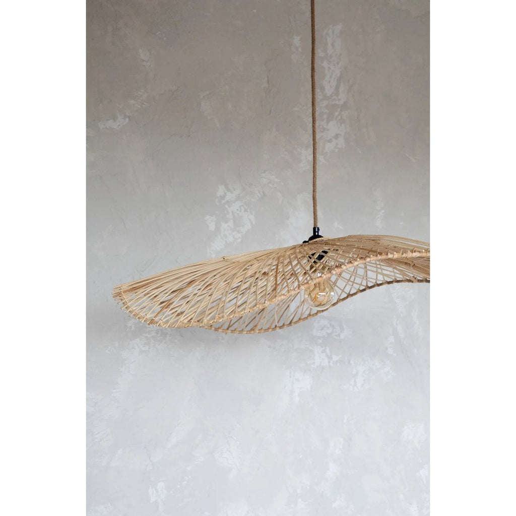 The Chapeau Pendant - Natural - L - LUXONAS HOME