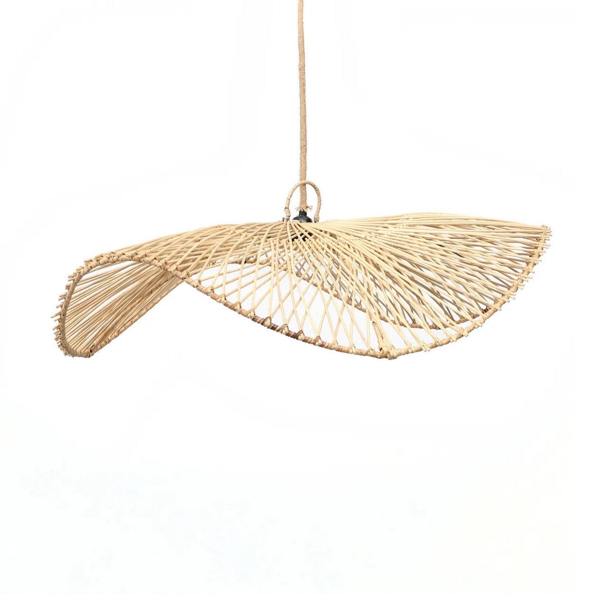 The Chapeau Pendant - Natural - L - LUXONAS HOME