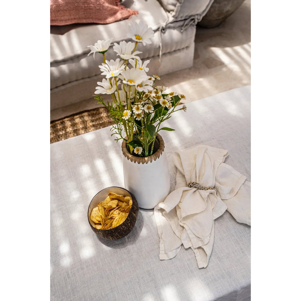 The Coco Food Bowl - Natural White - LUXONAS HOME