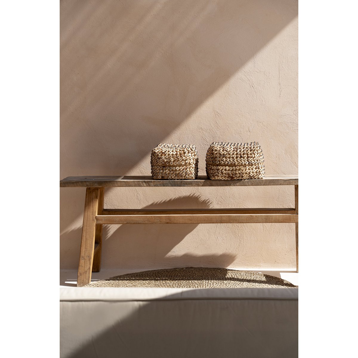 The Coconut Shell Basket - Natural - M - LUXONAS HOME