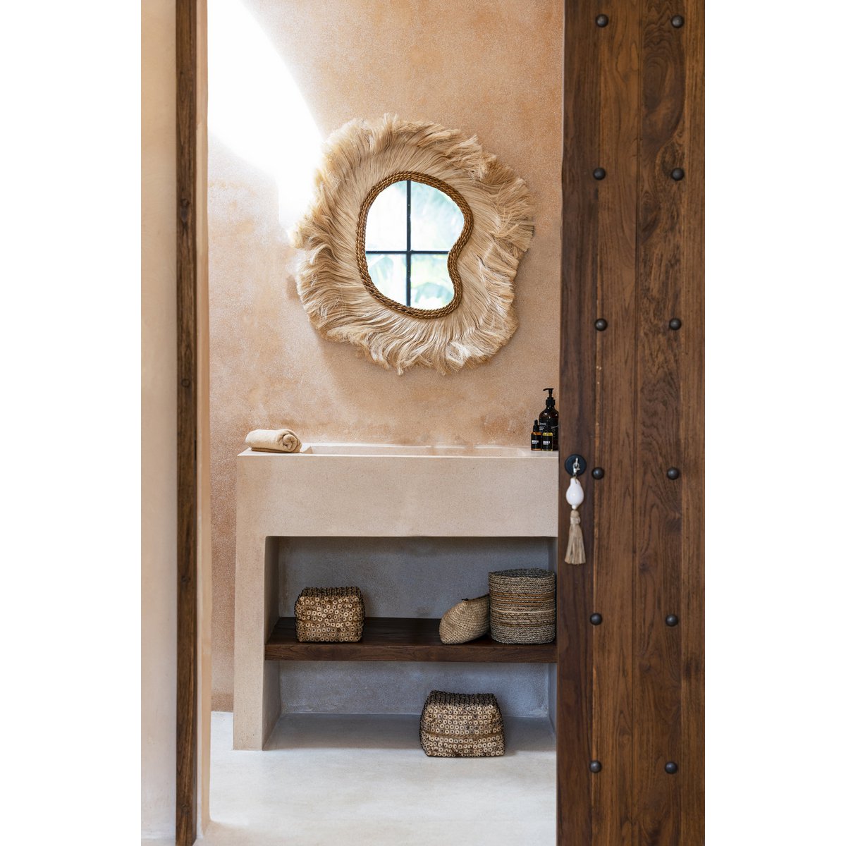 The Coconut Shell Basket - Natural - M - LUXONAS HOME