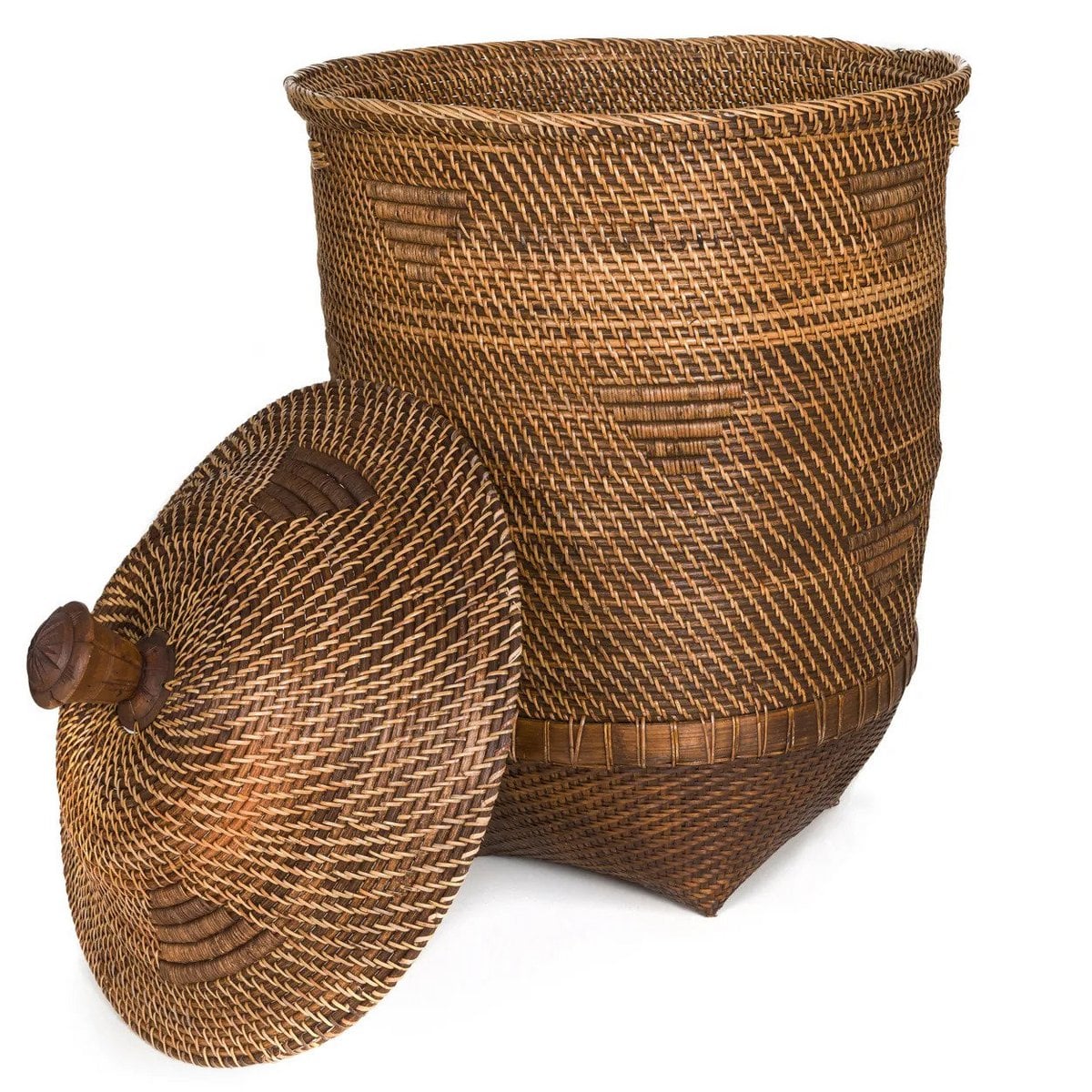 The Colonial Laundry Basket - Natural Brown - XL - LUXONAS HOME