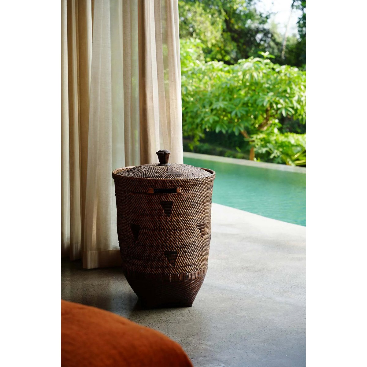 The Colonial Laundry Basket - Natural Brown - XL - LUXONAS HOME