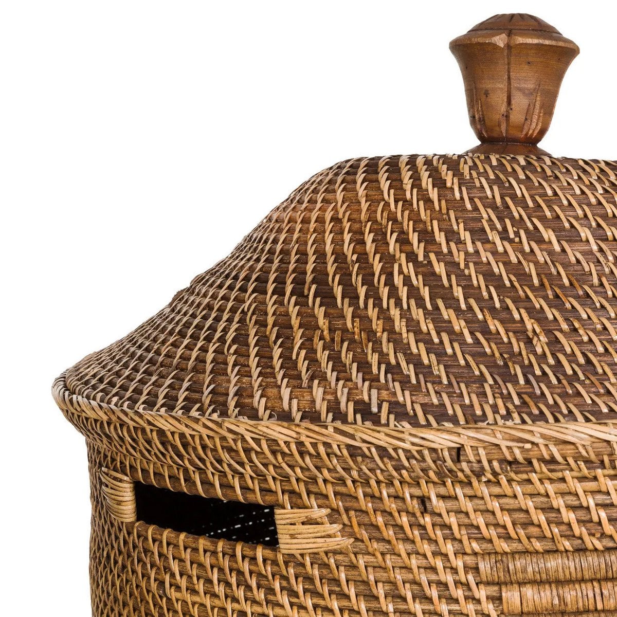 The Colonial Laundry Basket - Natural Brown - XL - LUXONAS HOME