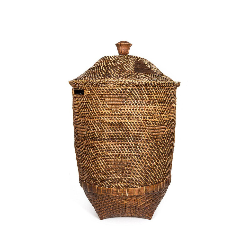 The Colonial Laundry Basket - Natural Brown - XL - LUXONAS HOME