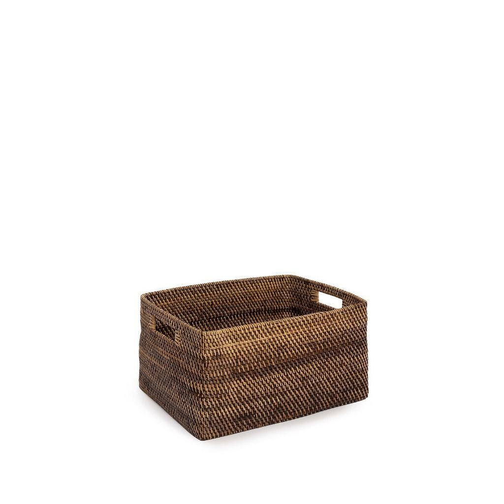 The Colonial Magazine Basket - Natural Brown - S - LUXONAS HOME