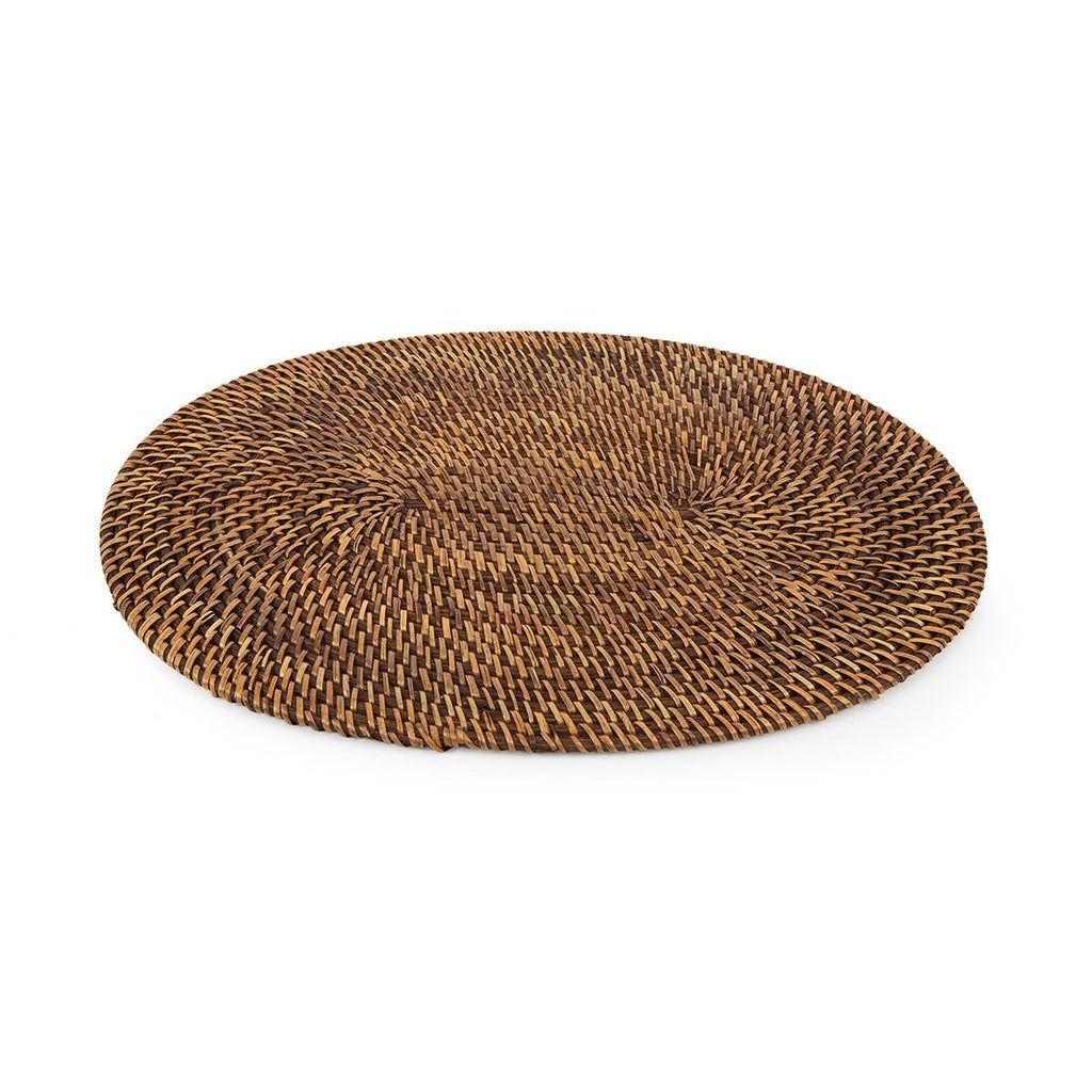 The Colonial Oval Placemat - Natural Brown - LUXONAS HOME