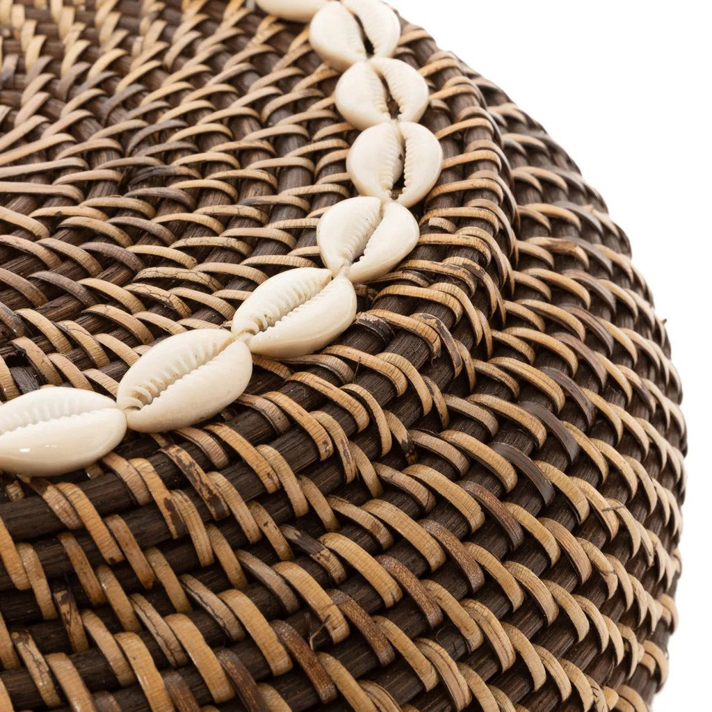 The Colonial Peek - a - Boo Basket - Natural Brown - M - LUXONAS HOME