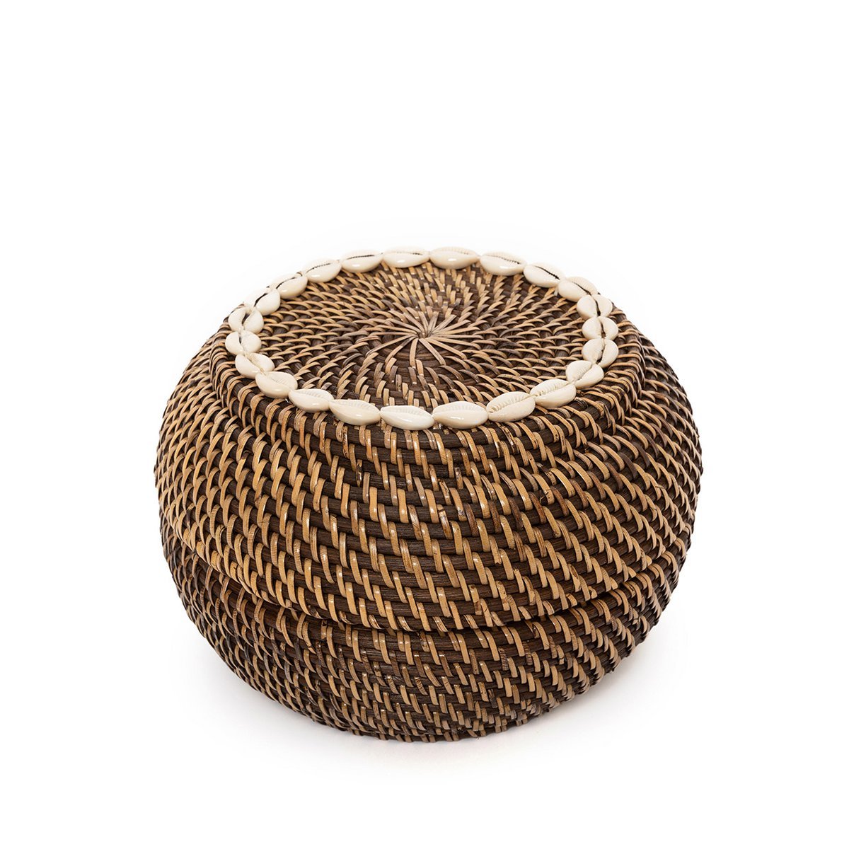 The Colonial Peek - a - Boo Basket - Natural Brown - M - LUXONAS HOME