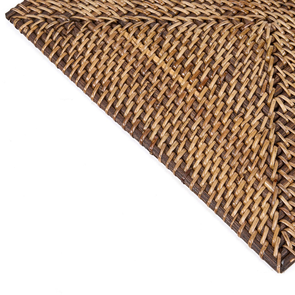 The Colonial Rectangular Placemat - Natural Brown - LUXONAS HOME