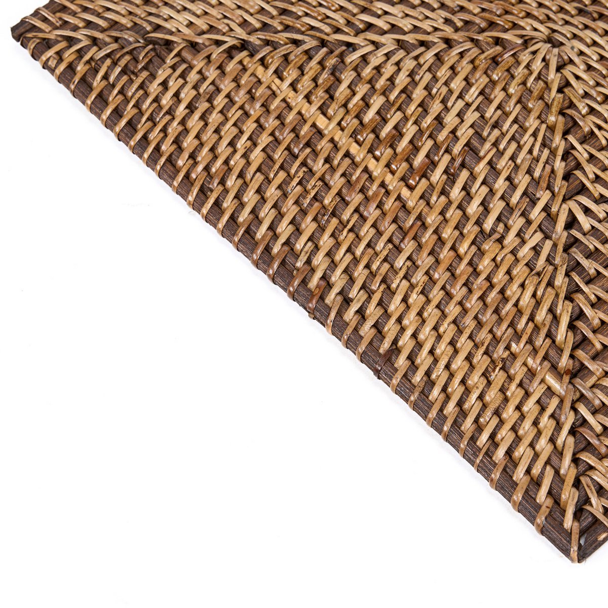 The Colonial Rectangular Placemat - Natural Brown - LUXONAS HOME