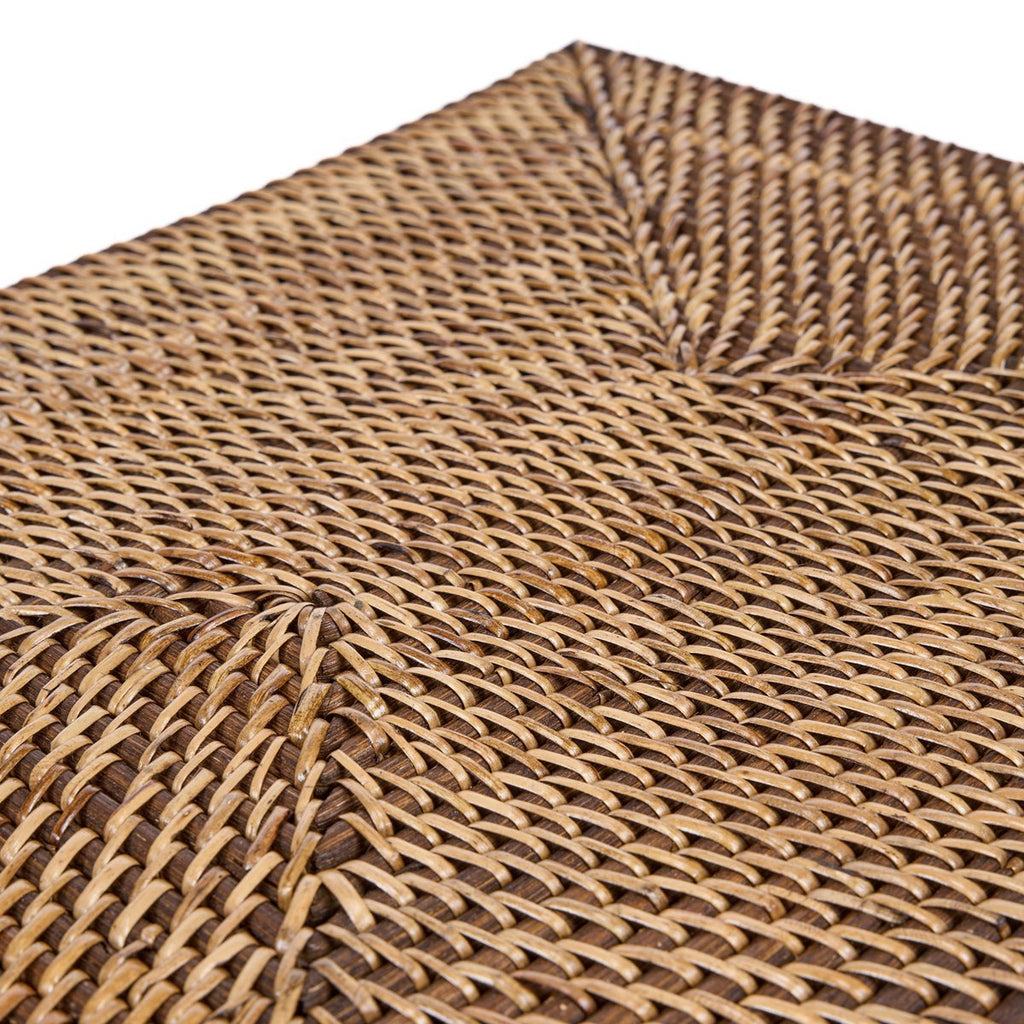 The Colonial Rectangular Placemat - Natural Brown - LUXONAS HOME