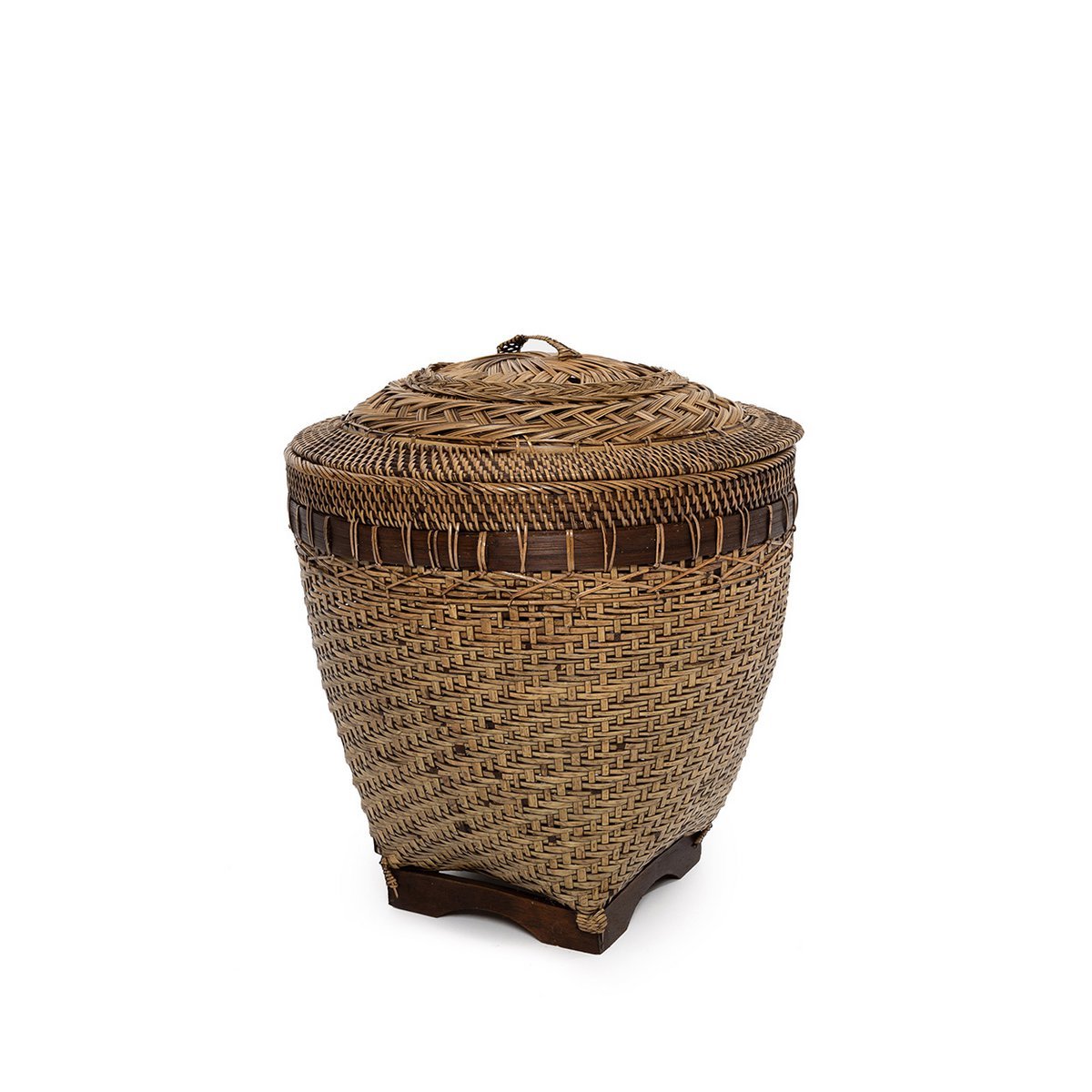 The Colonial Storage Basket - Natural Brown - M - LUXONAS HOME