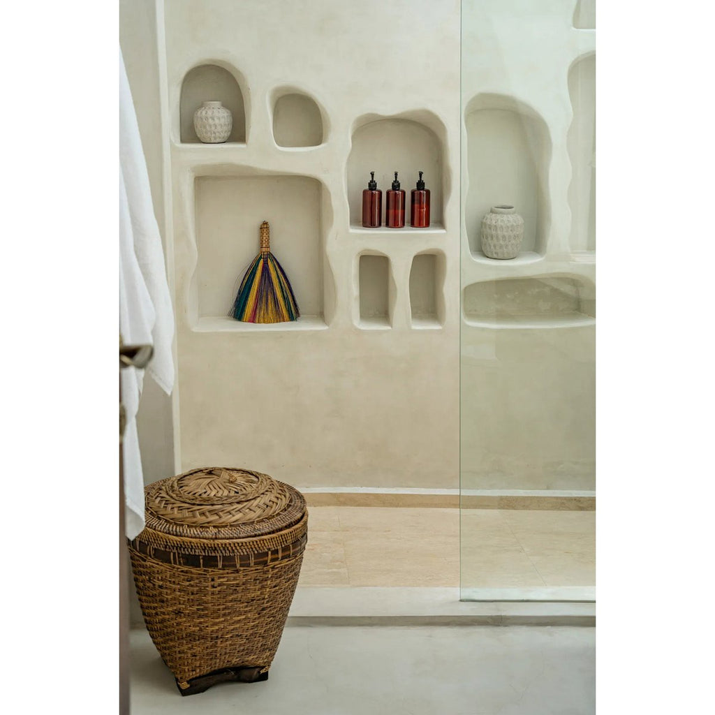 The Colonial Storage Basket - Natural Brown - M - LUXONAS HOME