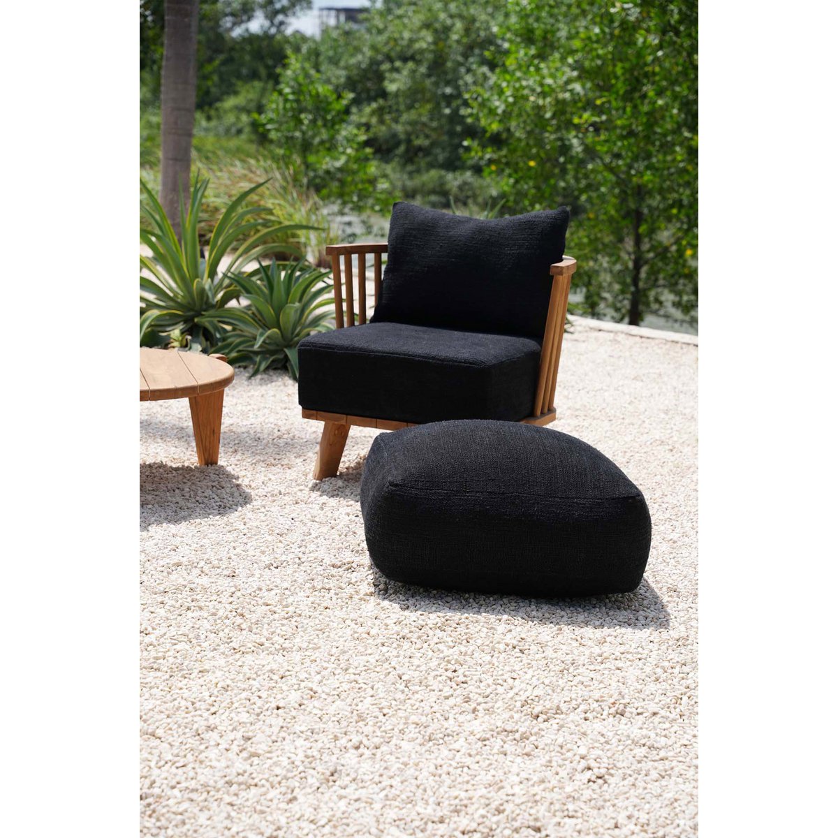 The Comfy Pouffe - Black - LUXONAS HOME