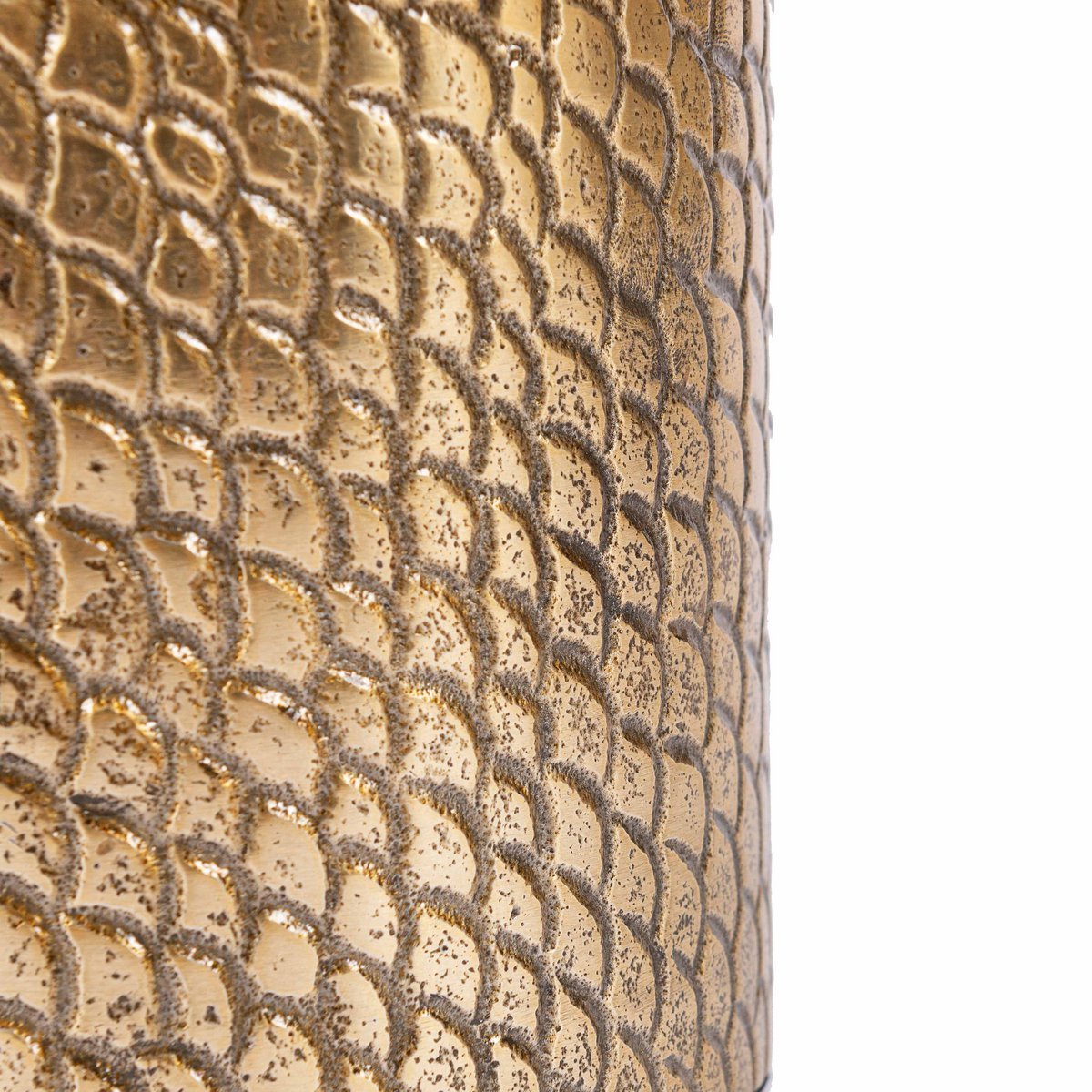The Croco Candle Holder - Brass - L - LUXONAS HOME