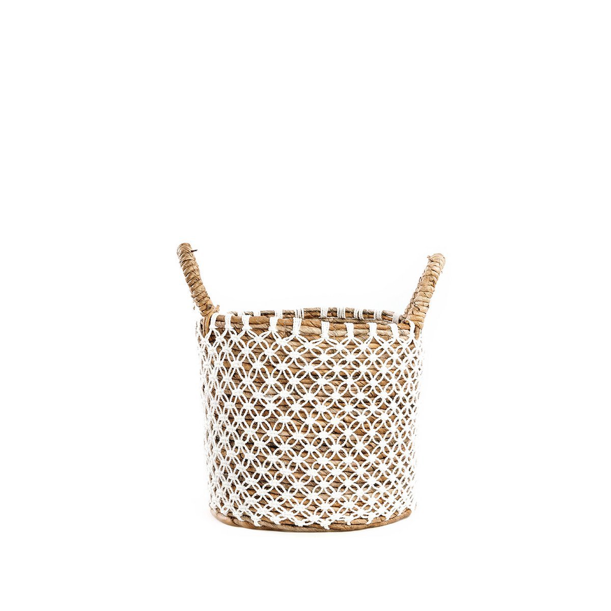 The Crossed Stitched Macrame Basket - S - LUXONAS HOME