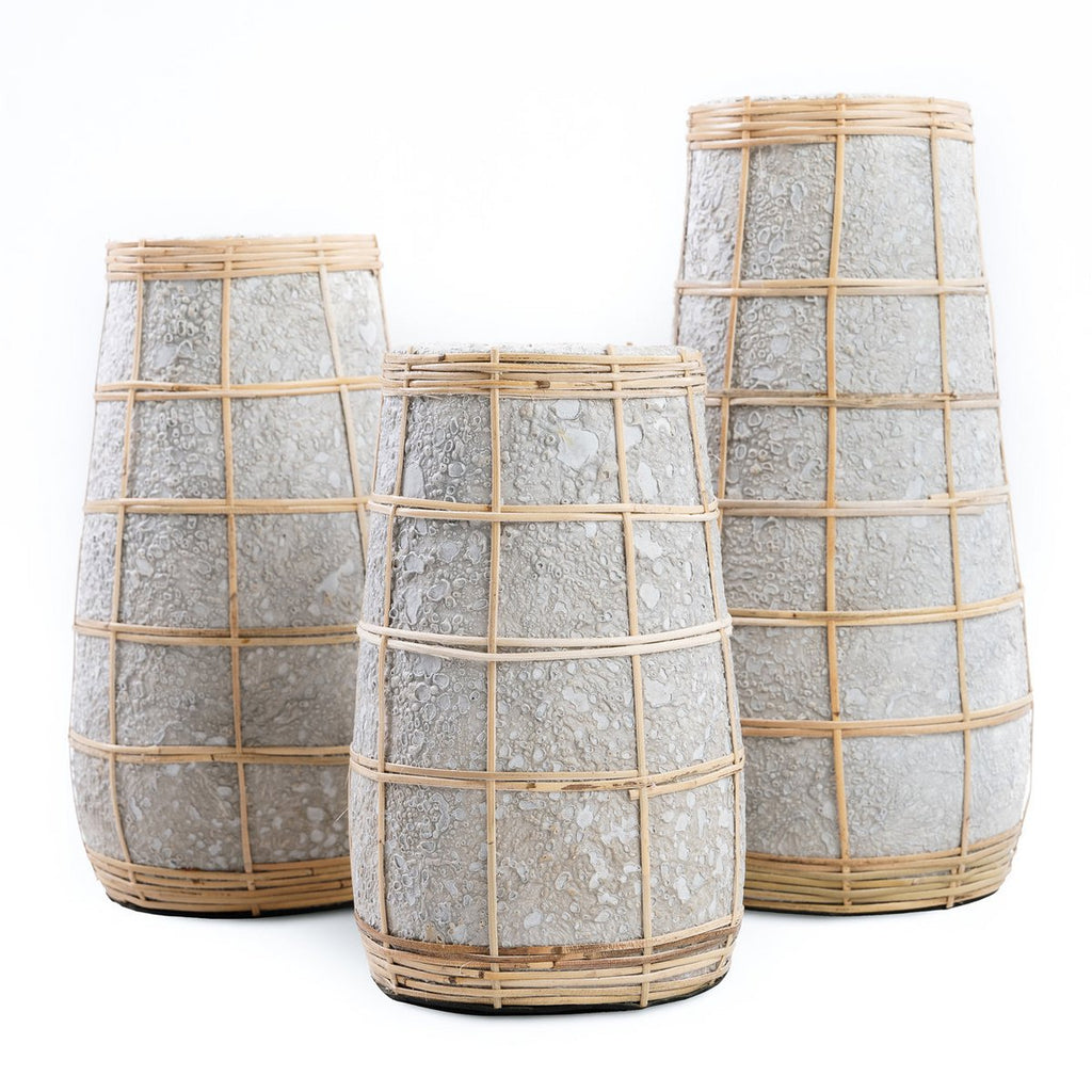 The Cutie Vase - Concrete Natural - L - LUXONAS HOME