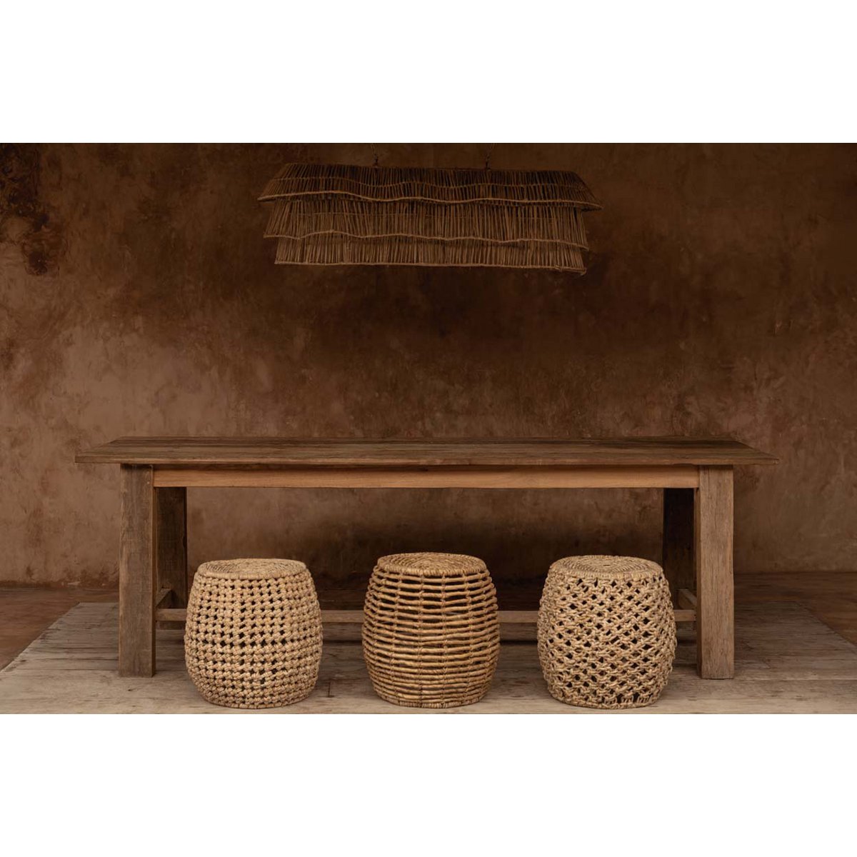 The Dannih Stool - Natural - LUXONAS HOME